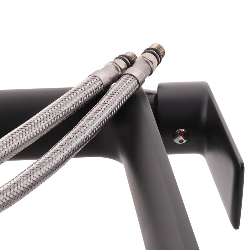 Черный смеситель для умывальника Haiba Alex 001 High (HB3923) Харьков - изображение 3