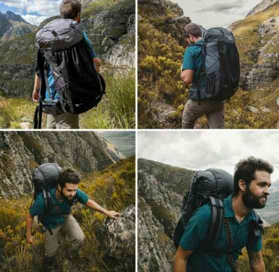 Рюкзак туристичний Naturehike Rock NH20BB113, 40+5 л, чорний Рівне