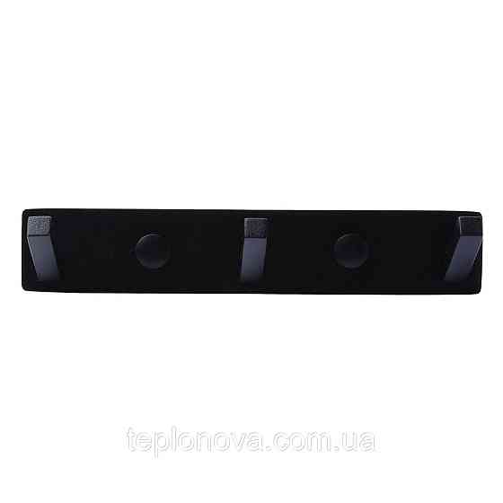 Планка з гачками TOPAZ TKB 9385-3-BL чорна Чернівці