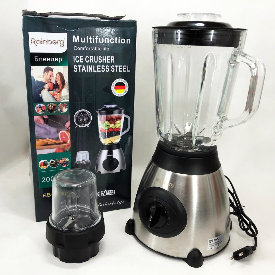 Настольный стационарный блендер Rainberg RB-2223 2000 Вт, Портативный блендер для смузи EF-30 Івано-Франківськ - фото 9