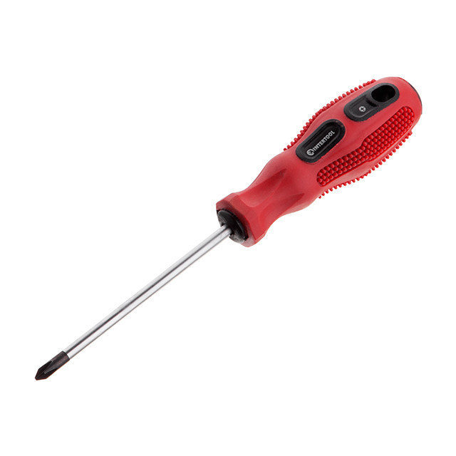 Викрутка хрестова, PH1×100 мм, Cr-V INTERTOOL VT-3137 Киев - изображение 1