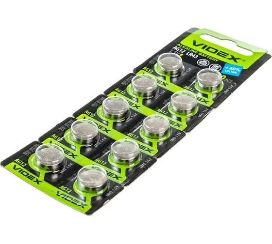 Батарейка AG3 LR41 Videx 1,5V для годинників та іграшок, 10 шт Київ