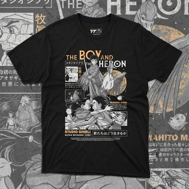 Футболка чоловіча з  принтом The Boy and the Heron Розмір 48 Anime0974 Дніпро - фото 1