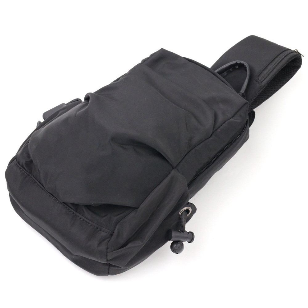 Универсальная мужская текстильная сумка Vintage 20576 Черный Киев - изображение 3