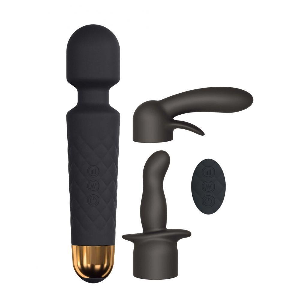 Мини-вибромассажер Dorcel Kit Wanderful с насадками (анальная и вагинальная), водонепрницаемый Sex Aura Киев - изображение 1