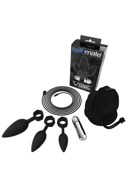 Набір анальних вібропробок Bathmate Anal Training Plugs VIBE, діаметр 2,5 см - 3,1см - 3,8см Sex Aura Київ - фото 4