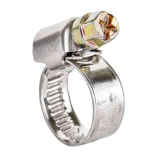 Хомут черв'ячний неіржавкий 9 мм D10-16мм 25шт SIGMA (2510011) Київ