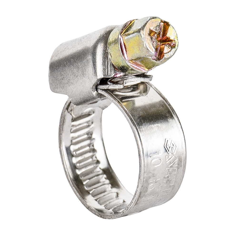 Хомут черв'ячний неіржавкий 9 мм D10-16мм 25шт SIGMA (2510011) Київ - фото 1