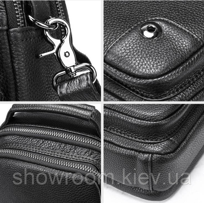 Удобная кожаная сумка через плечо Leather Collection (5044) Киев - изображение 7