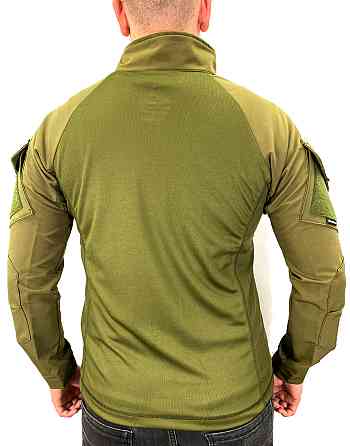 Рубашка мужская тактическая боевая с длинным рукавом, футболка армейская для военных и армии ВСУ, Хаки L Каменец-Подольский