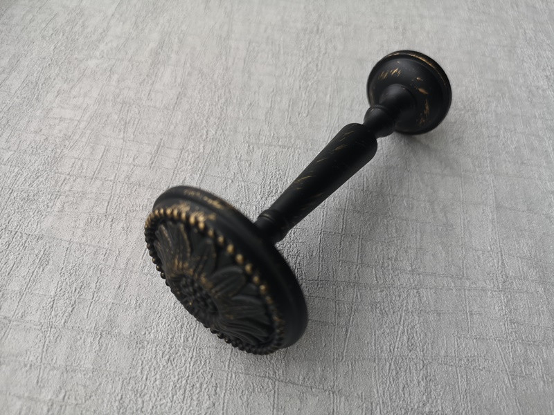 Підхват для штор Orvit Флор 130 х 50 мм Чорне Золото (6979182) Львов - изображение 2