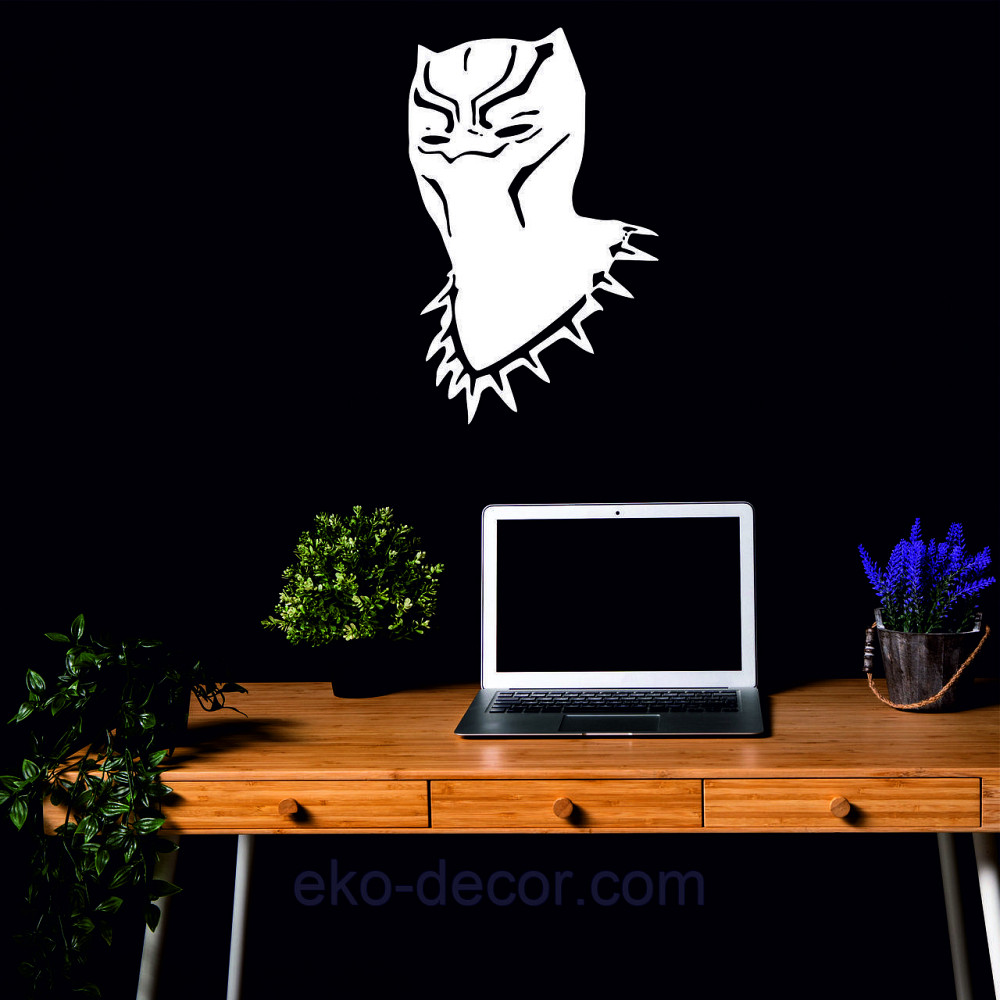 Декоративне настінне Панно «Пантера», Декор на стіну 110*69 см, Білий Київ - фото 4