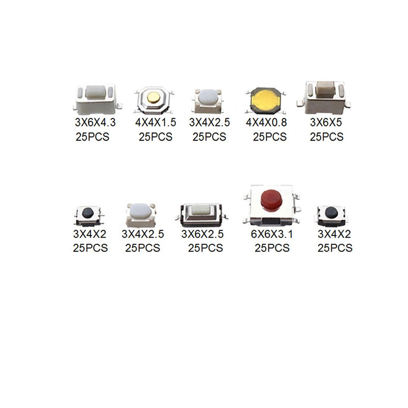 Набор кнопок для пайки и ремонта электроники, 250 шт. Киев - изображение 2