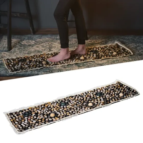 Коврик массажный для ног с натуральными камнями inSPORTline Butwal, 148x40 см Киев