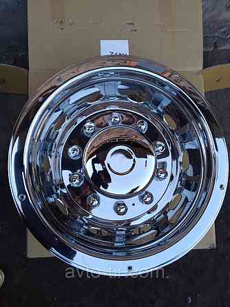 Колпак колеса глубокий задний 22.5 (нержавійка) ведуча вісь Колпак задний 22.5 Ковпак на автобус 22.5 Луцьк