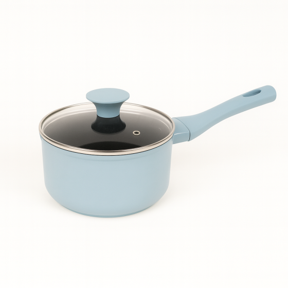 Сотейник с кришкою литой мрамор 