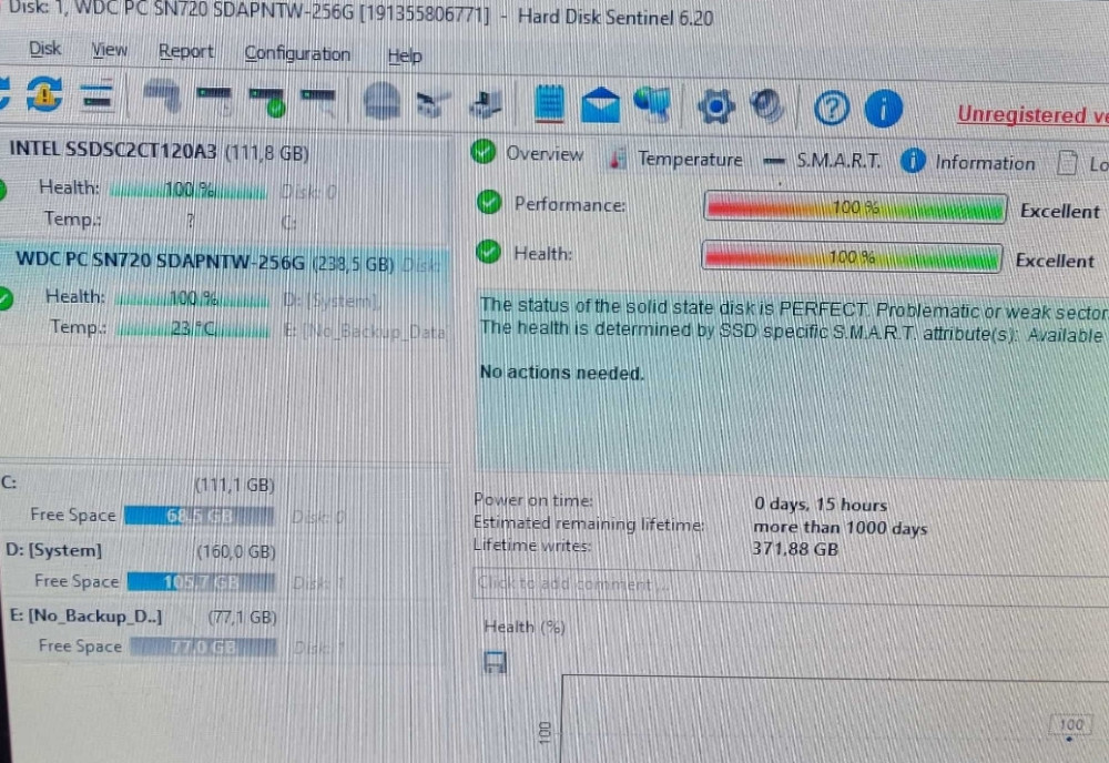 НОВІ! SSD диск Western Digital SN720 256GB M2 NVMe 2280 PCIe 3.0 V 100% здоровя! Харків - фото 1