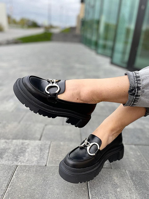 ALEX BELL Туфлі жіночі ALEX BELL 793K-1-21AP чорні (весна-осінь, шкіра натуральна) (4847) Коломия - фото 5