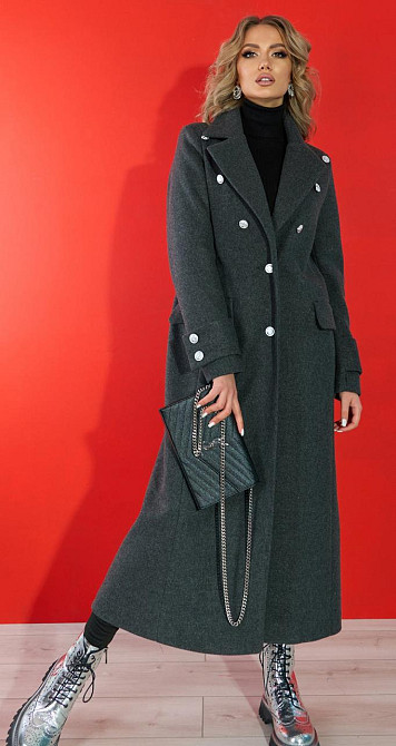 Стильне довге пальто (44) Київ - фото 1