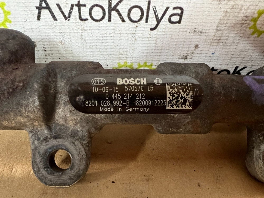 Паливна рейка (рампа форсунок) Opel Vivaro 1.9 dci 2001-2006 (0445214024) Ковель - фото 2