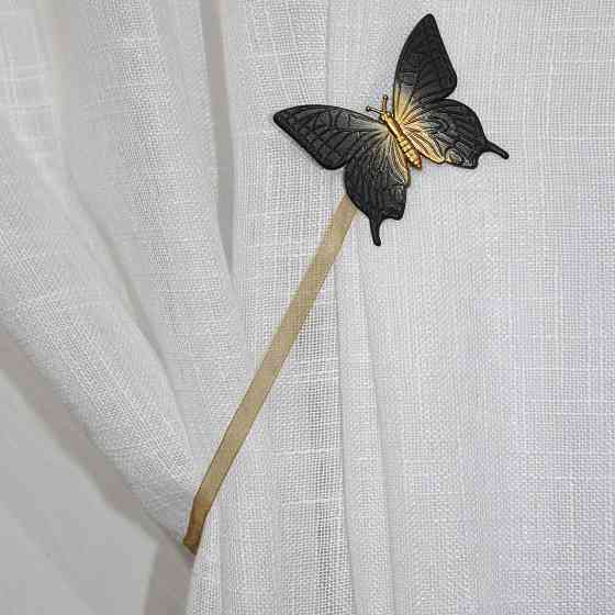 Магніти для штор і гардин (138м) Метелик набір 2 шт Венге з бронзовим (81-049) Київ