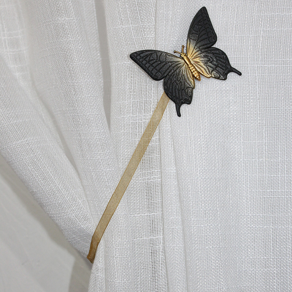 Магніти для штор і гардин (138м) Метелик набір 2 шт Венге з бронзовим (81-049) Київ - фото 2