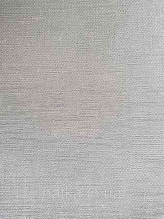 Шпалери вінілові Lutece Bensimon однотонні сіро-блакитні структурні під тканину дрібна точка Київ