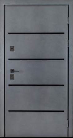 Дверь входная Гермес Форест 034 RAL 137 / ПВХ Клен айс + молдинг 960х2050 мм Киев