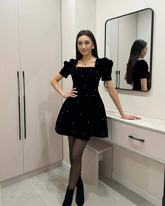 Жіноче ошатне витончене плаття з камінчиками ÷Оксамит зі стразами 46/48 Одеса - фото 3