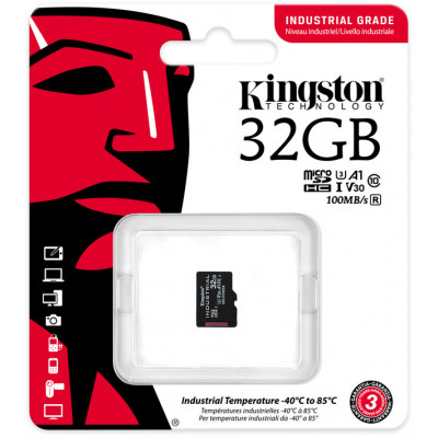 Карта памяти Kingston 32GB microSDHC class 10 UHS-I V30 A1 (SDCIT2/32GBSP) Винница - изображение 3