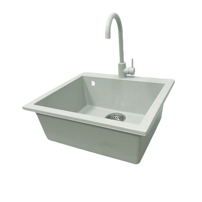 Мойка кухонная Adamant Univer Old stone + змішувач (4824296912110) Вінниця - фото 3