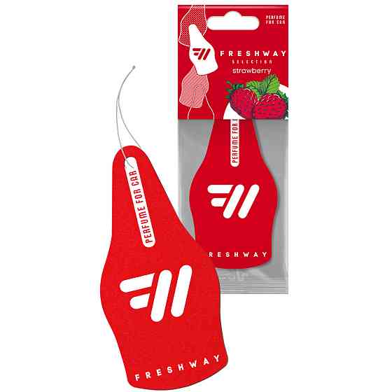 Ароматизатор для авто листочок "Selection" Strawberry (Полуниця) FreshWay Київ