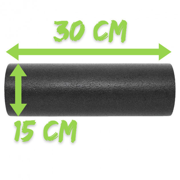 Набір для масажу та йоги PowerPlay PP_4094 EPP (Ролік 30*15 + 2 м'ячі) Green + гумка 5.5 кг. Кам'янське - фото 10