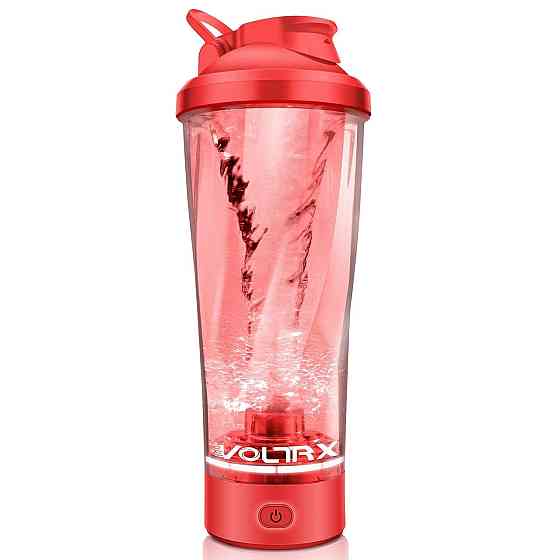 Електричний спортивний шейкер VOLTRX VortexBoost 600 мл Tritan без BPA червоний USB Type-C зарядка Київ