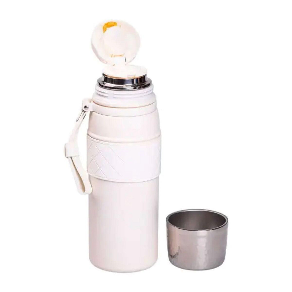 Термос 700 мл белый из нержавеющей стали Киев - изображение 3