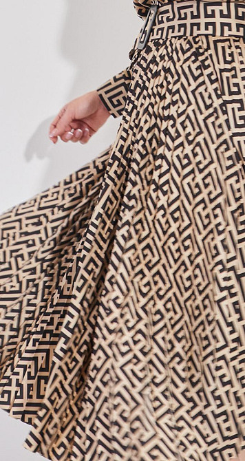 Шовкове плаття зі спідницею в складку гофре (46) Київ - фото 4