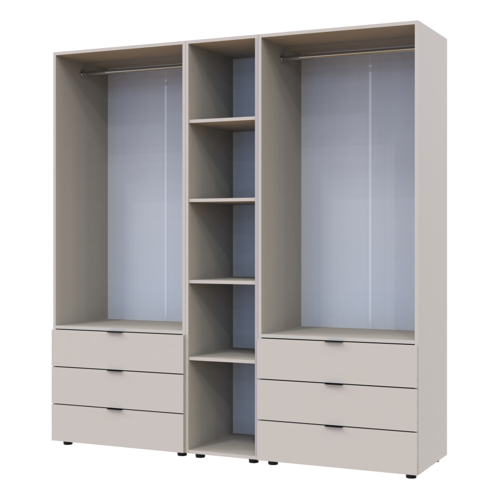 Комплект шкафов для одежды Doros Гелар (3 шт.) 193,2х49,5х203,4 см Кашемир (DRS-011249) Львов - изображение 5