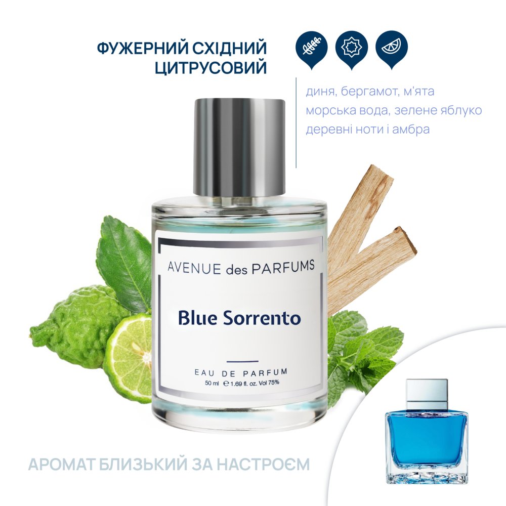 Парфюмерная вода Blue Sorrento Avenue des Parfums 50 мл Киев - изображение 2