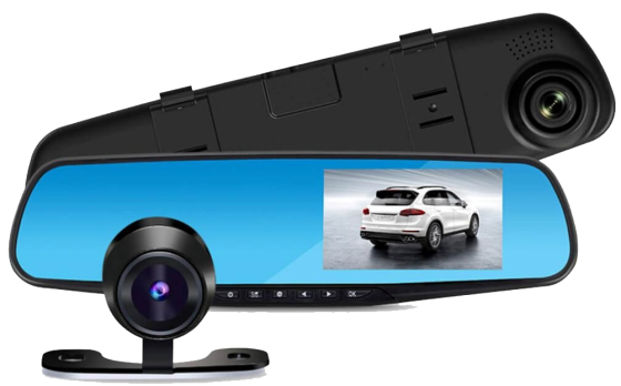 Дзеркало відеореєстратор з камерою заднього виду Vehicle Blackbox DVR Full HD 3.5 дюймів Оригінал Вінниця