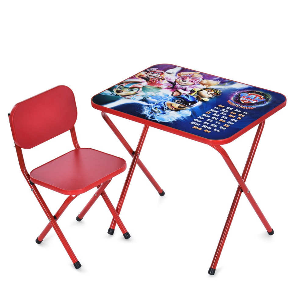 Дитячий столик складаний зі стільчиком M 5961-3 червоний Вінниця - фото 1