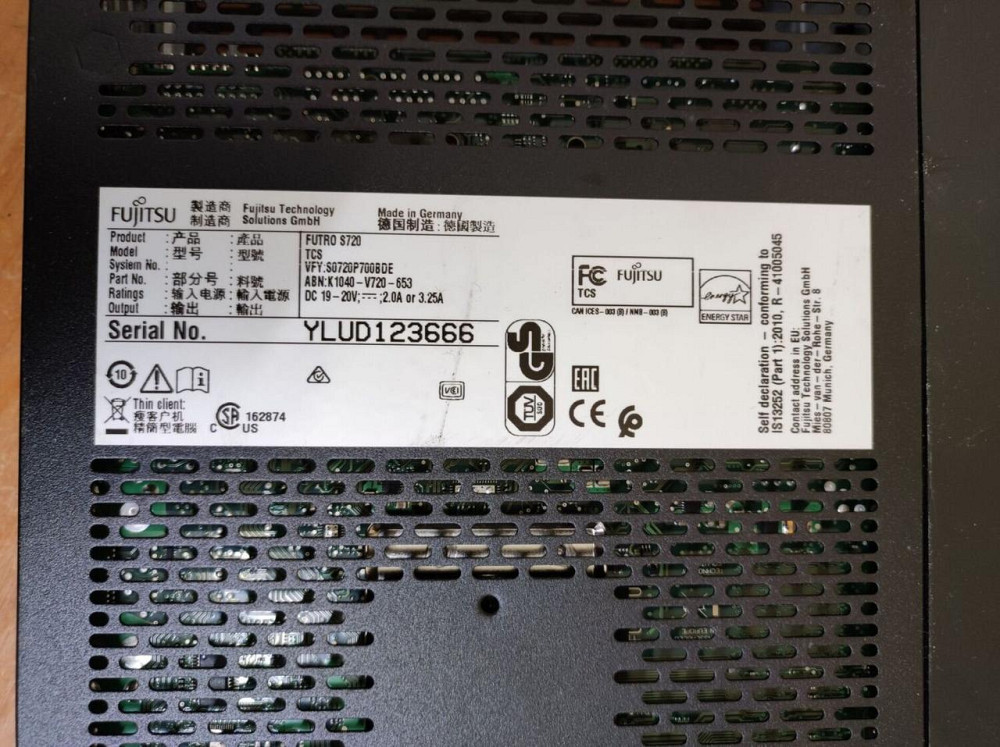 Б/У Тонкий клиент Fujitsu FUTRO S720, AMD GX-217GA, DDR3, Gigabit LAN, DisplayPort, DVI Днепр - изображение 6