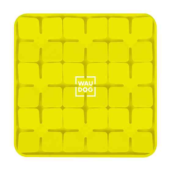Килимок для пошуку корму WAUDOG Silicone, 205х205х17 мм, жовтий Київ