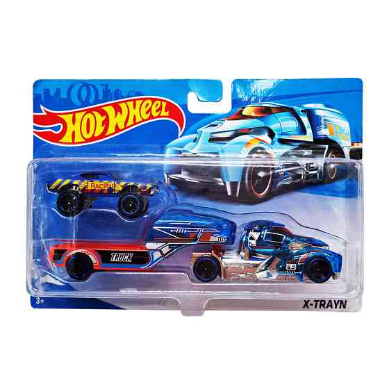 Детский игровой набор машинок T-H708-1(Blue-2) с трейлером Винница