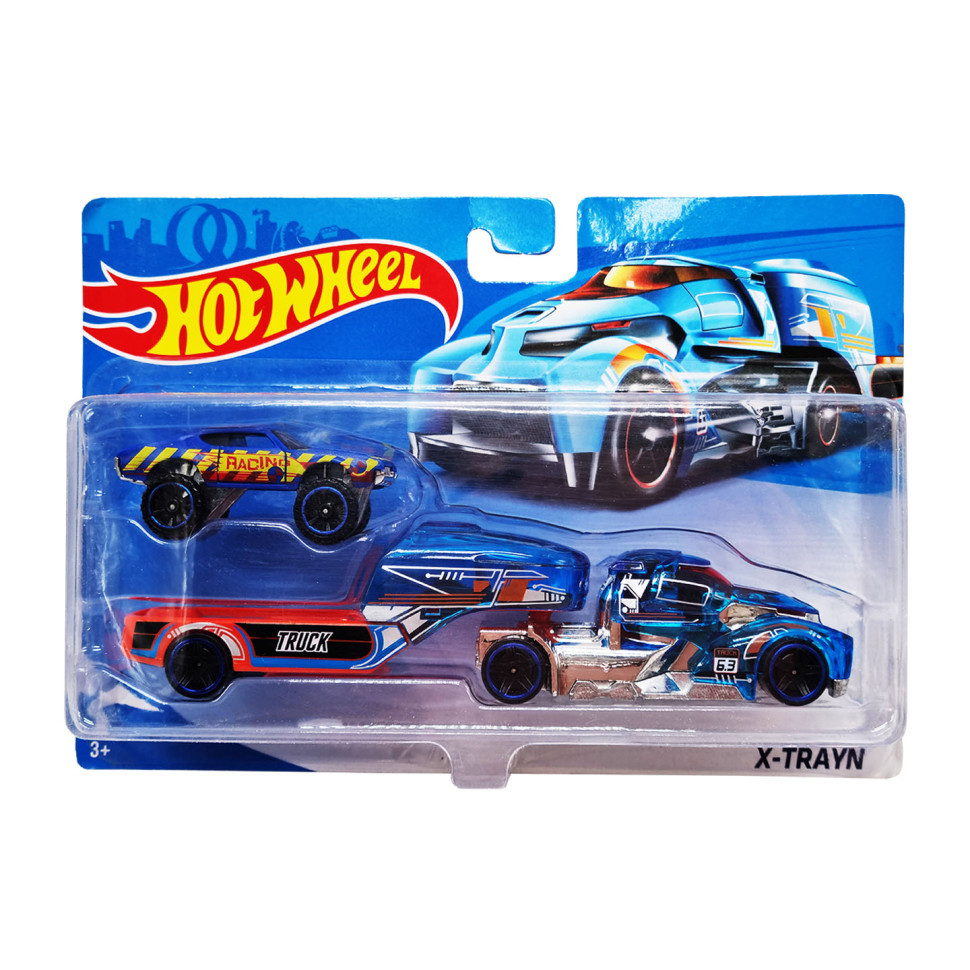 Детский игровой набор машинок T-H708-1(Blue-2) с трейлером Винница - изображение 1