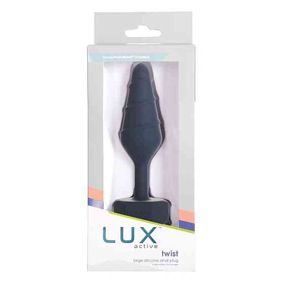 Анальна пробка Lux Active Twist Plug Large Blue Sex Aura Київ