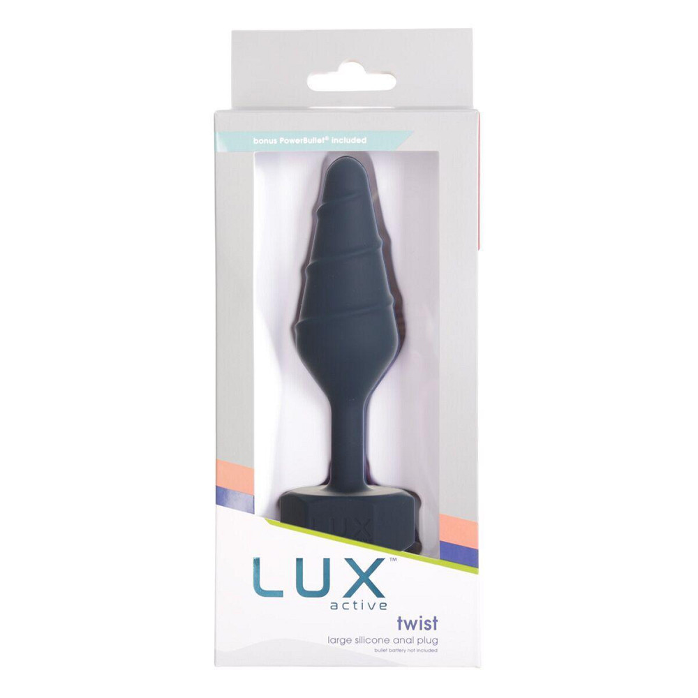 Анальна пробка Lux Active Twist Plug Large Blue Sex Aura Київ - фото 6