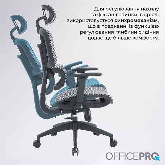 Крісло офісне Officepro Skyline OC680-B-G-G Black/Grey ( 29660 ) Харків