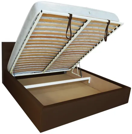 Кровать Chester New VIP 140 х 200 см Fly 2231 A1 С дополнительной металлической цельносварной рамой Темно-коричневый Киев