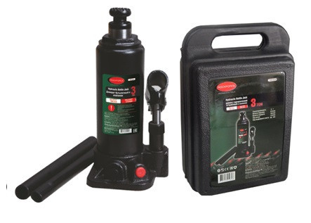 Домкрат бутылочный 3т с клапаном (высота подхвата-180мм, высота подъема-345мм) в кейсе ROCKFORCE RF-T90304-S Одесса - изображение 1