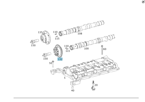Mercedes-Benz  A2710501400 Шестерня впускного розподільного валу двигуна M271 Одесса